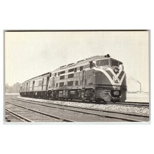 CNJ Shore Commuter Train South Amboy NJ Baldwin Locomotive Postcard